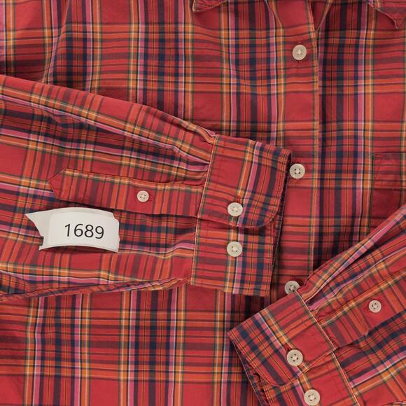 Eddie Bauer Shirt Womens XL Red Plaid Button Up Long Sleeve Cotton Casual - Picture 7 of 7